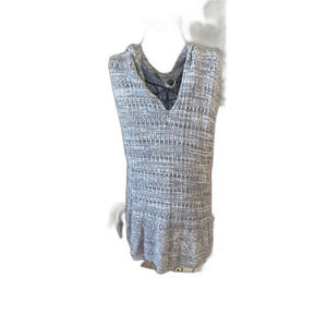 Oddy Boho Sheer Knitted Hooded Long Poncho Size Small​​​